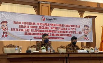 Bawaslu Kaltim Gelar Rapat Koordinasi Evaluasi Keuangan Tahun 2021