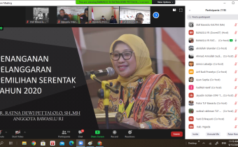 Menunjang Penanganan Pelanggaran Pada Pilkada Serentak 2020, Berikut 3 Pesan Ratna Dewi Pettalolo  