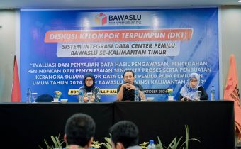 Hari Dermanto Sampaikan Pentingnya Sistem Integrasi Data Center Pemilu bagi Bawaslu se - Kalimantan Timur