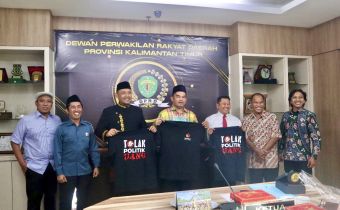 Kampanyekan Tolak Politik Uang, Bawaslu Kaltim Sambangi Kantor Wakil Rakyat Kaltim