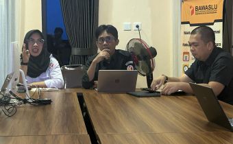 Galeh Monitoring Persiapan Bimtek Pengawasan Tahapan PSU Untuk Panwascam Kutai Kartanegara