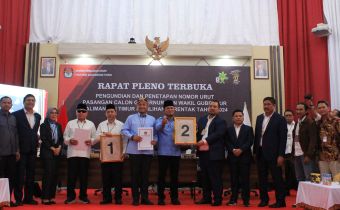Bawaslu Awasi Melekat Proses Pengundian dan Penetapan Nomor Urut Pasangan Calon Gubernur dan Wakil Gubernur Kaltim