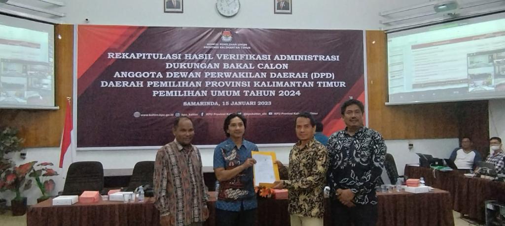 Bawaslu Kalimantan Timur Lakukan Pengawasan Rekapitulasi Hasil Verifikasi Administrasi Dukungan Bakal Calon DPD