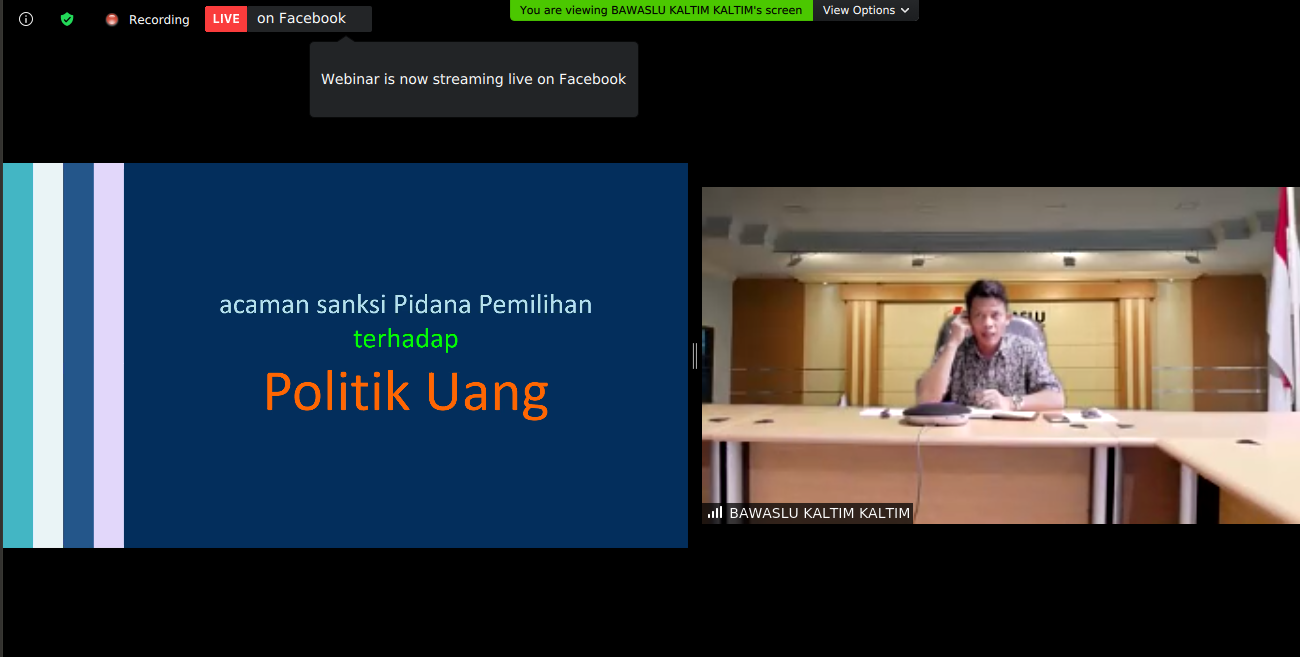 Ketua Bawaslu Kaltim Ingatkan Ancaman Sanksi Money Politik!