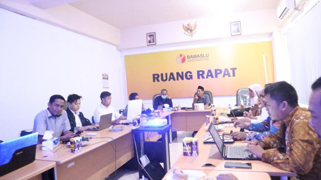 Bawaslu Kaltim Rapat Susun Strategi Pencegahan dalam Persiapkan Pemilu Serentak 2024 