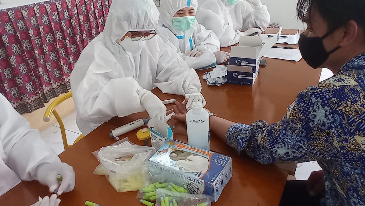 Mendekati Tahapan Pungut Hitung Pada Pilkada 2020, Sebanyak  7.978 PTPS di Kaltim Lakukan Rapid Test Masal