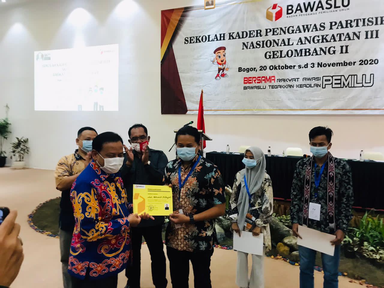 SKPP Bawaslu Angkatan III Gelombang II, Peserta Asal Berau Raih Peringkat 1 Terbaik.