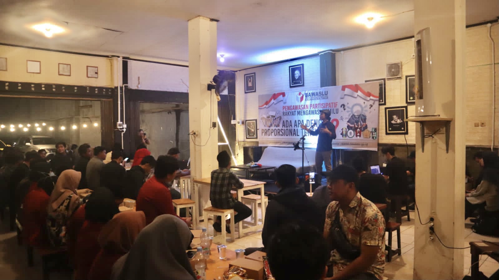 Diskusi Pengawasan Partisipatif Dengan Mahasiswa dan Pemuda, Bawaslu Kaltim Berkomitmen Pemilu di Kaltim Lebih Baik dan Berintegritas