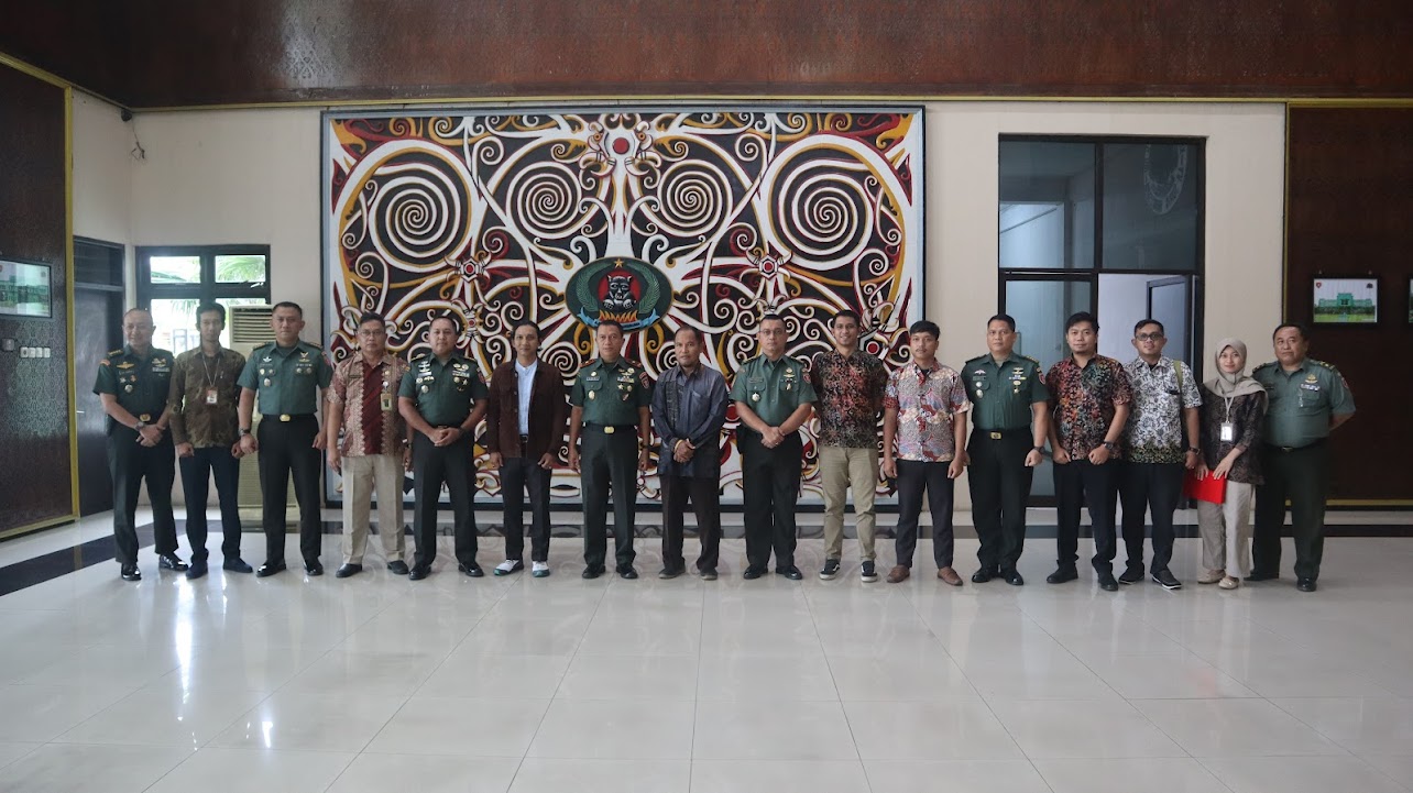 Bawaslu Kaltim Audiensi Bersama Korem 091/ ASN Aji Surya Natakesuma Samarinda 