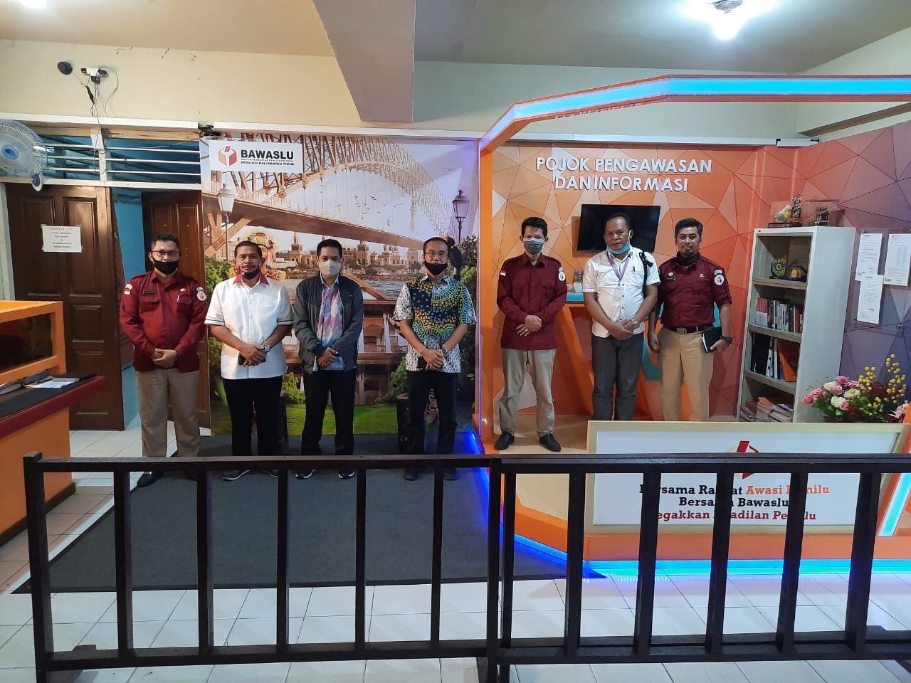 Tim dari Sentra Gakkumdu Polda Kaltim berkunjung ke Bawaslu Kaltim