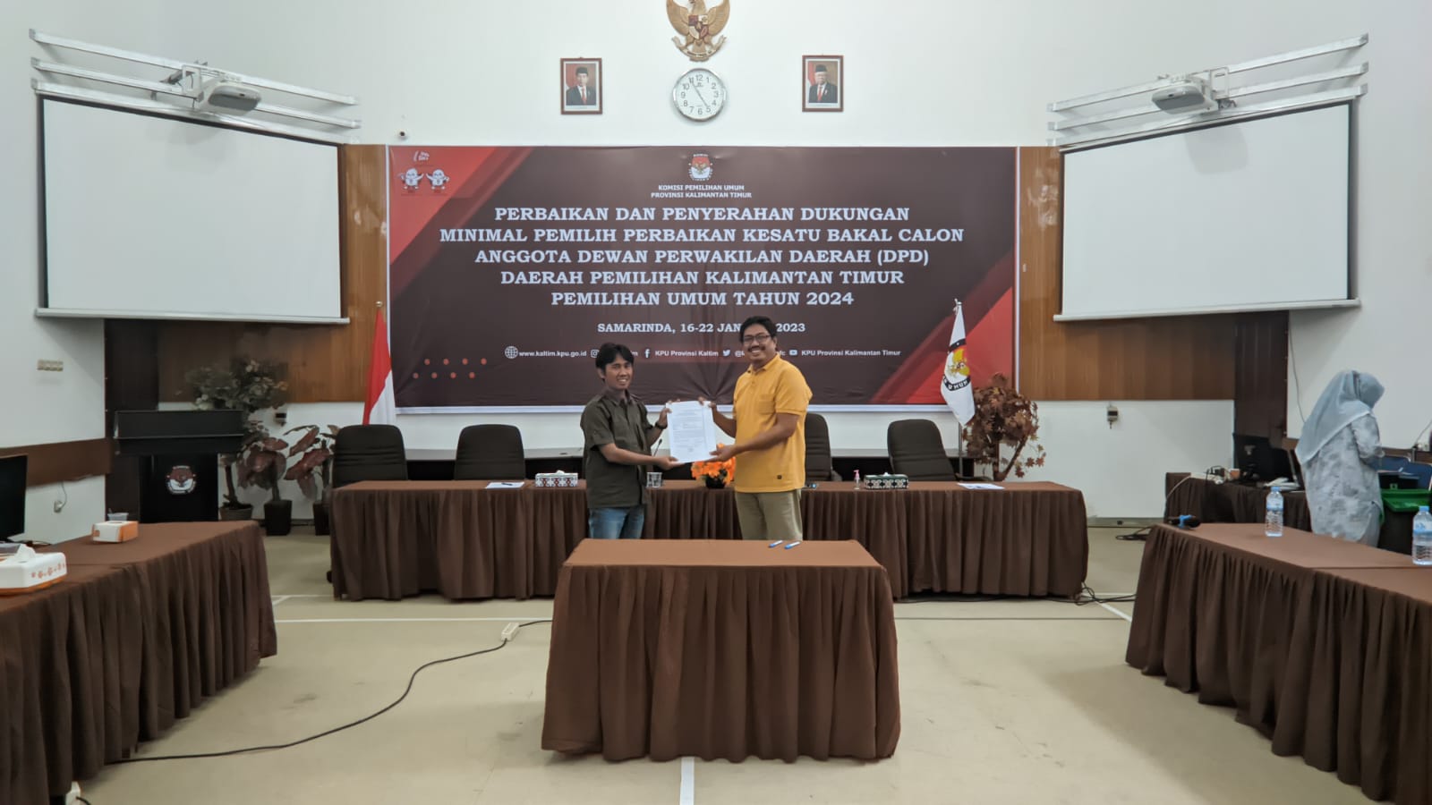 Bawaslu Kalimantan Timur Awasi Penyerahan Dukungan Perbaikan Kesatu 3 Bakal Calon DPD