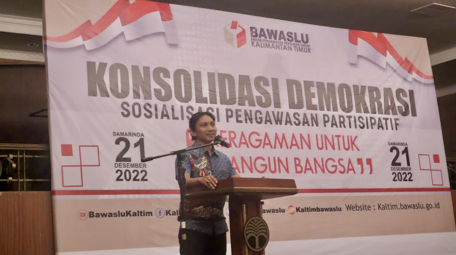 Melalui Konsolidasi Demokrasi, Ketua Bawaslu Kaltim Sebut Politik Mesti Dibangun Melalui Transaksi Pikiran dan Komitmen Kebangsaan