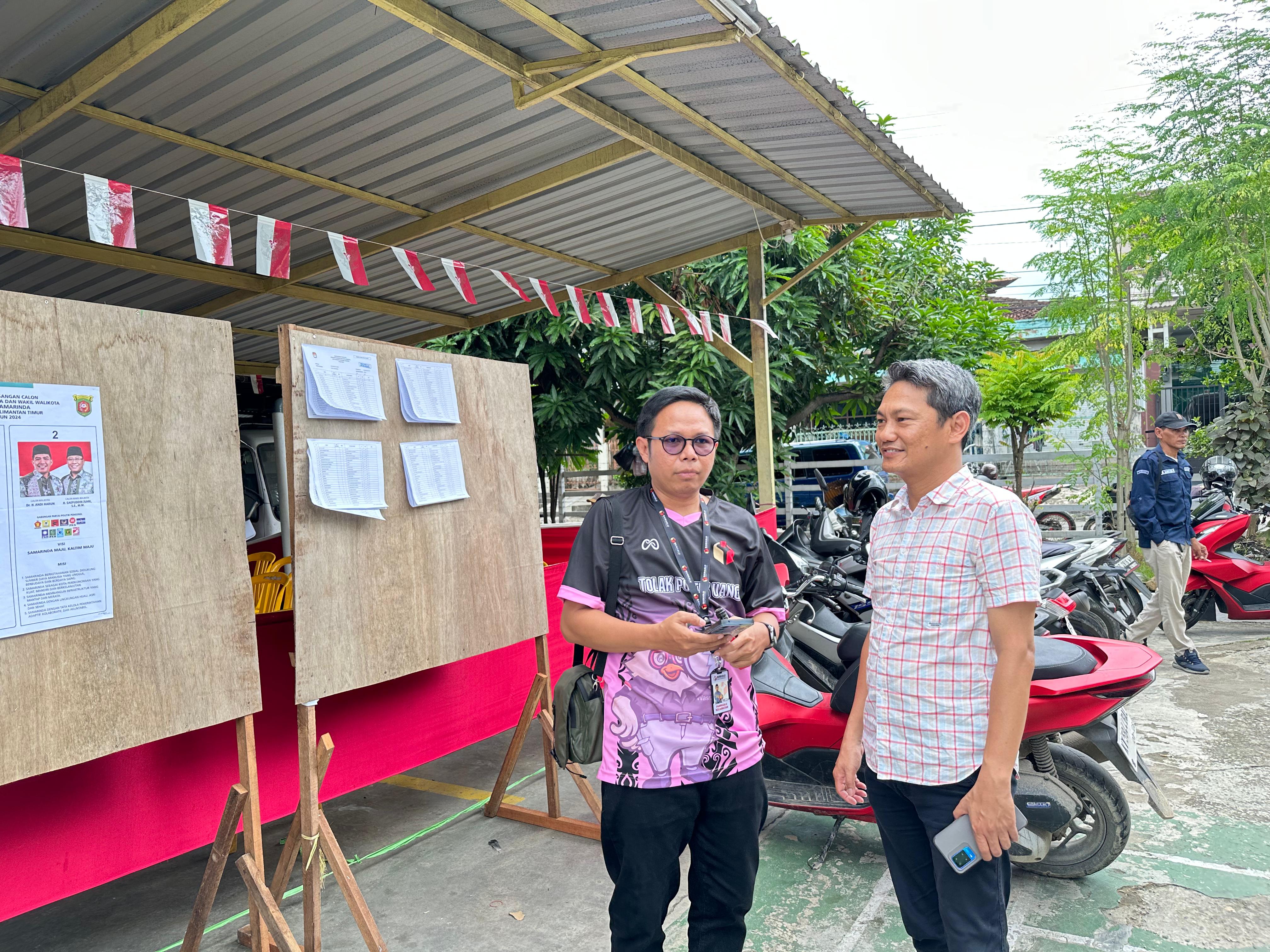 Danny Bunga Melakukan Pengawasan Melekat Pada Pemungutan Suara Ulang (PSU) di Samarinda