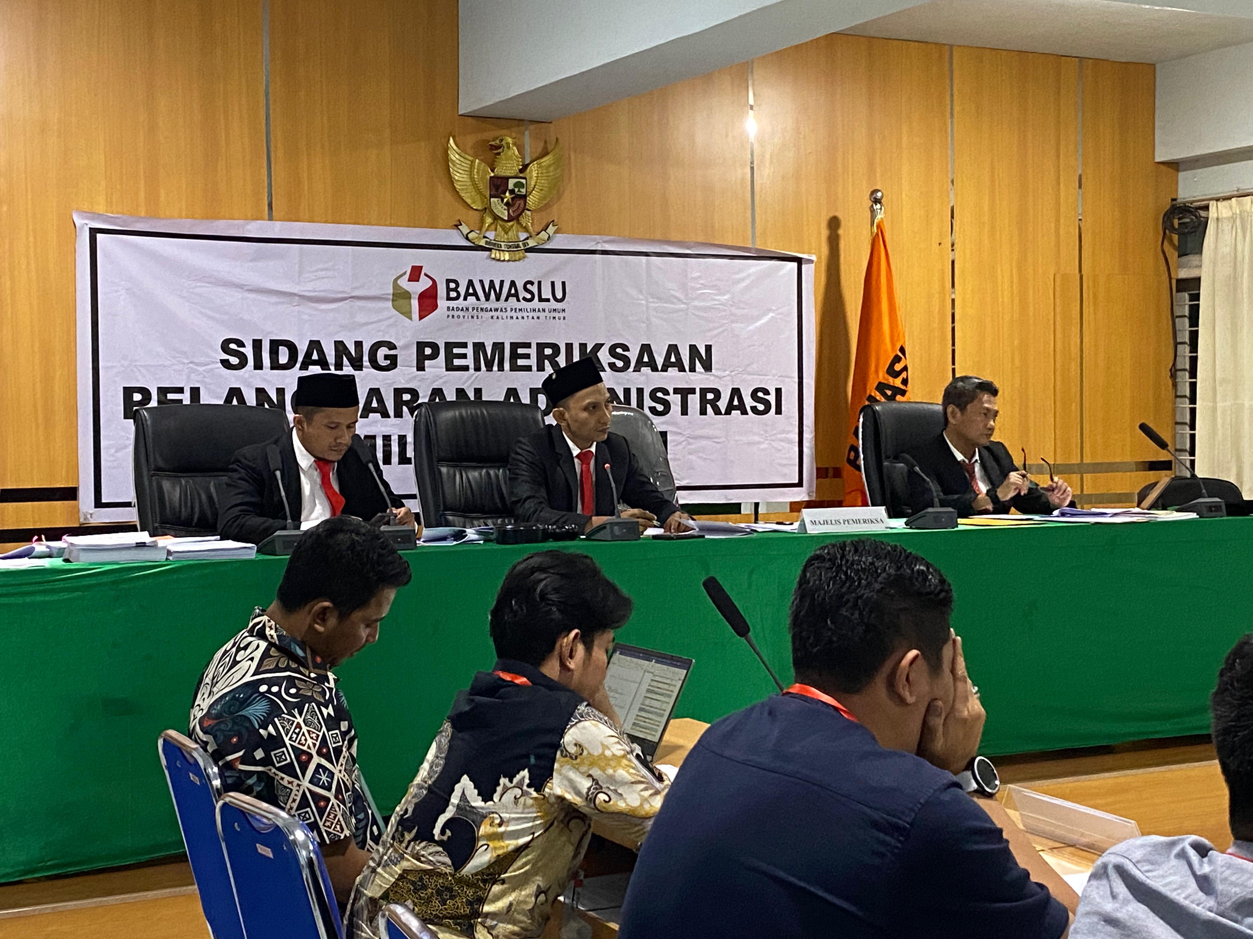 Bawaslu Kaltim Gelar Sidang Dugaan Pelanggaran Administratif Pemilu Tahun 2024 