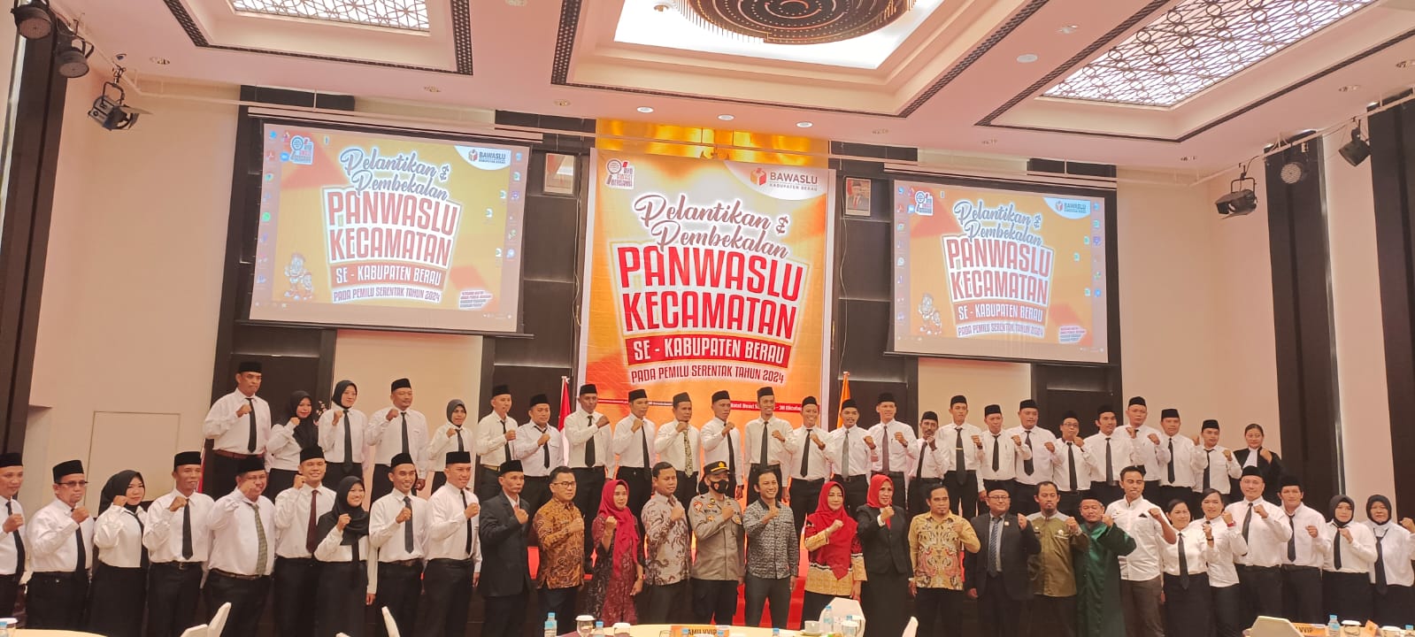 Pelantikan Panwaslu Kecamatan Se-Kabupaten Berau, Hari Tekankan Panwascam Harus Mampu Identifikasi Permasalahan Pengawasan