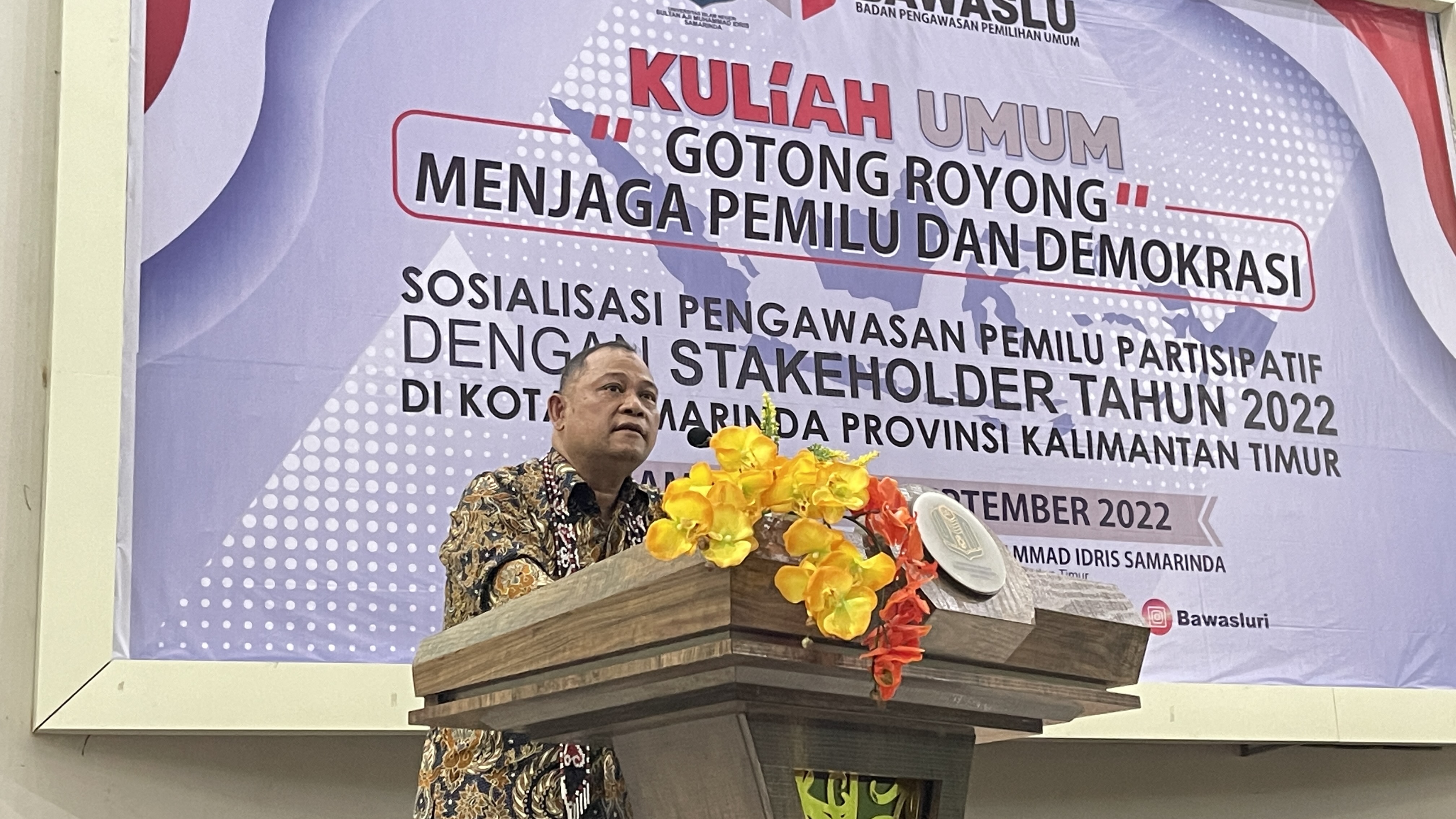Totok Ajak Mahasiswa Terlibat Secara Aktif Melakukan Pencegahan dan Pengawasan Pemilu