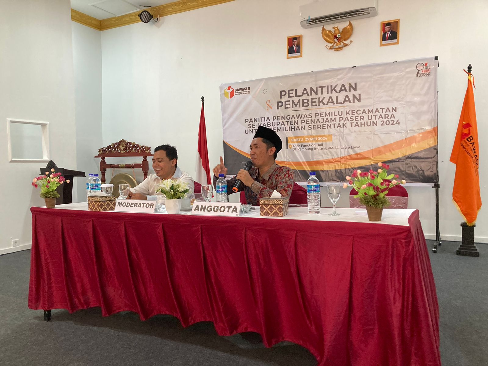 Hadiri Kegiatan Pembekalan Panwascam di Kabupaten PPU, Galeh Sampaikan Tantangan Pengawasan Pemutakhiran DPT di IKN 