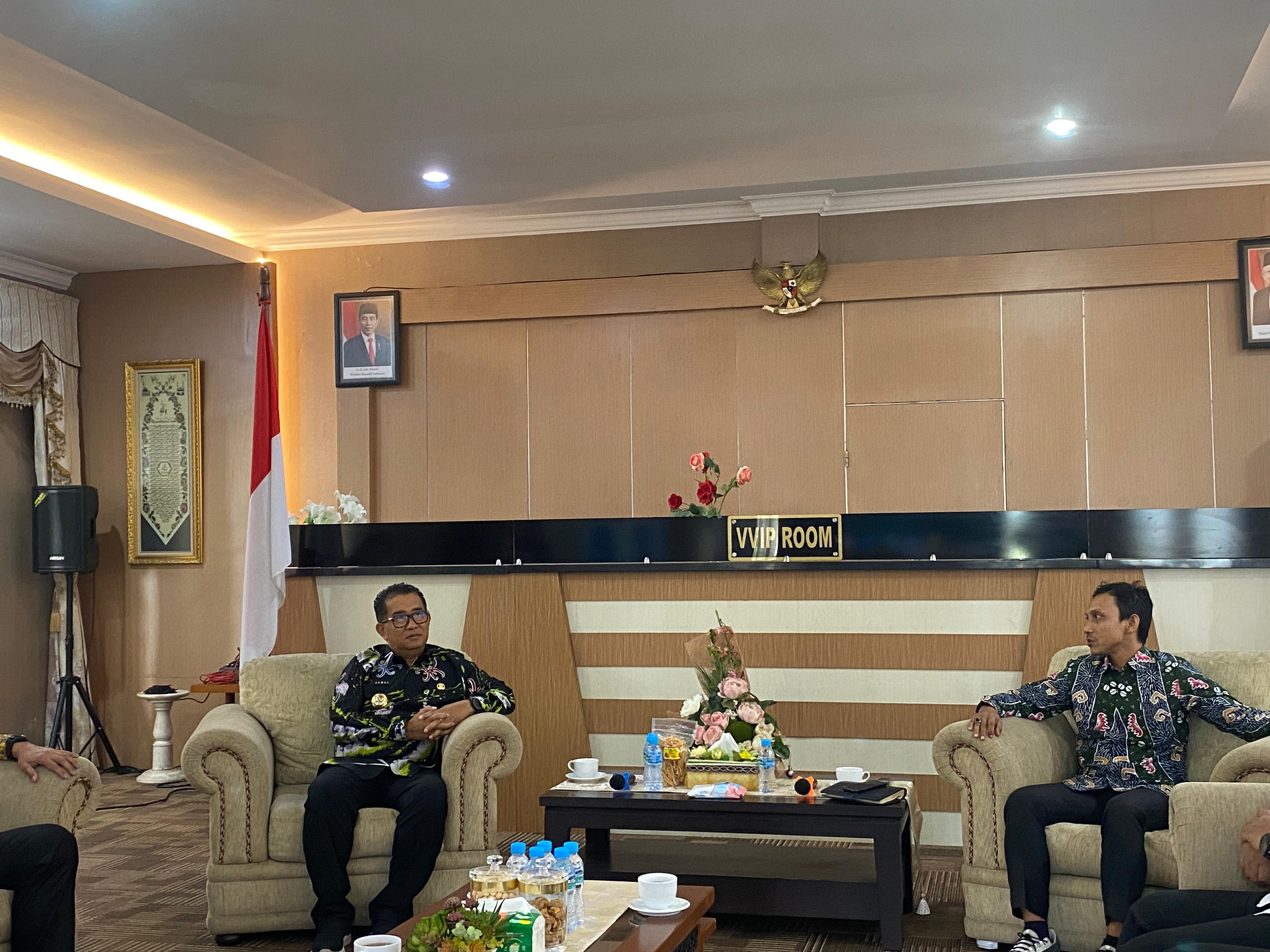 Jelang Perekrutan Pengawas TPS, Bawaslu Kaltim Lakukan Audiensi Bersama PJ Gubernur Kaltim 