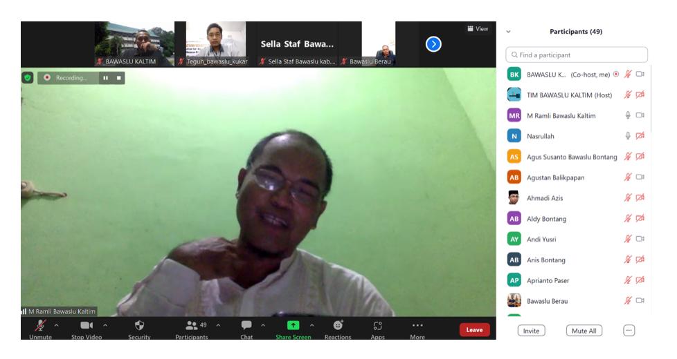 Bawaslu Kaltim Lakukan Evaluasi Minggu Pertama Verifikasi Faktual Kepengurusan dan Keanggotaan Tingkat Kabupaten/ Kota