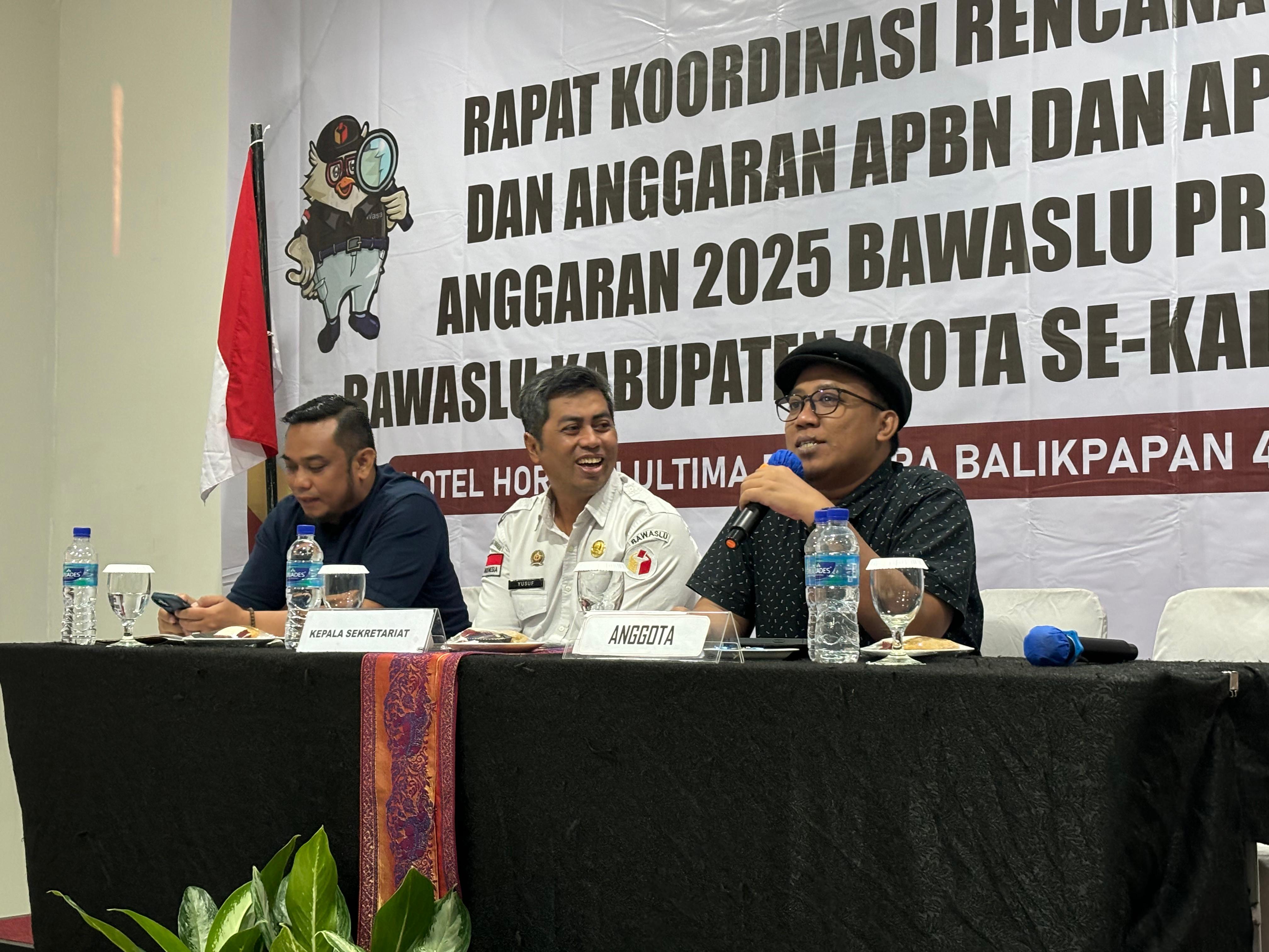 Bawaslu Kaltim Gelar Rapat Koordinasi Rencana Program dan Anggaran APBN dan APBD Tahun Anggaran 2025