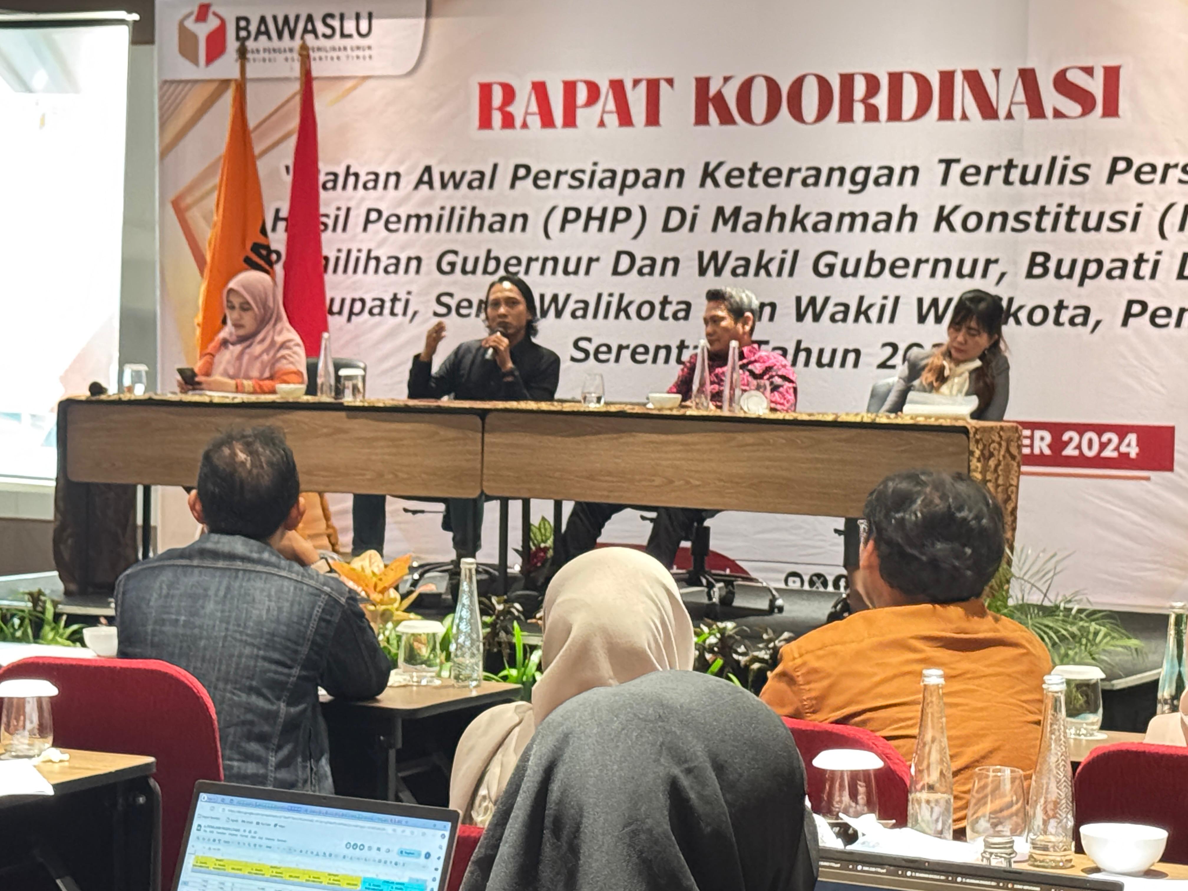Bawaslu Kaltim Lakukan Persiapan Jelang Penetapan Hasil Pemilihan Pada Pilkada Tahun 2024