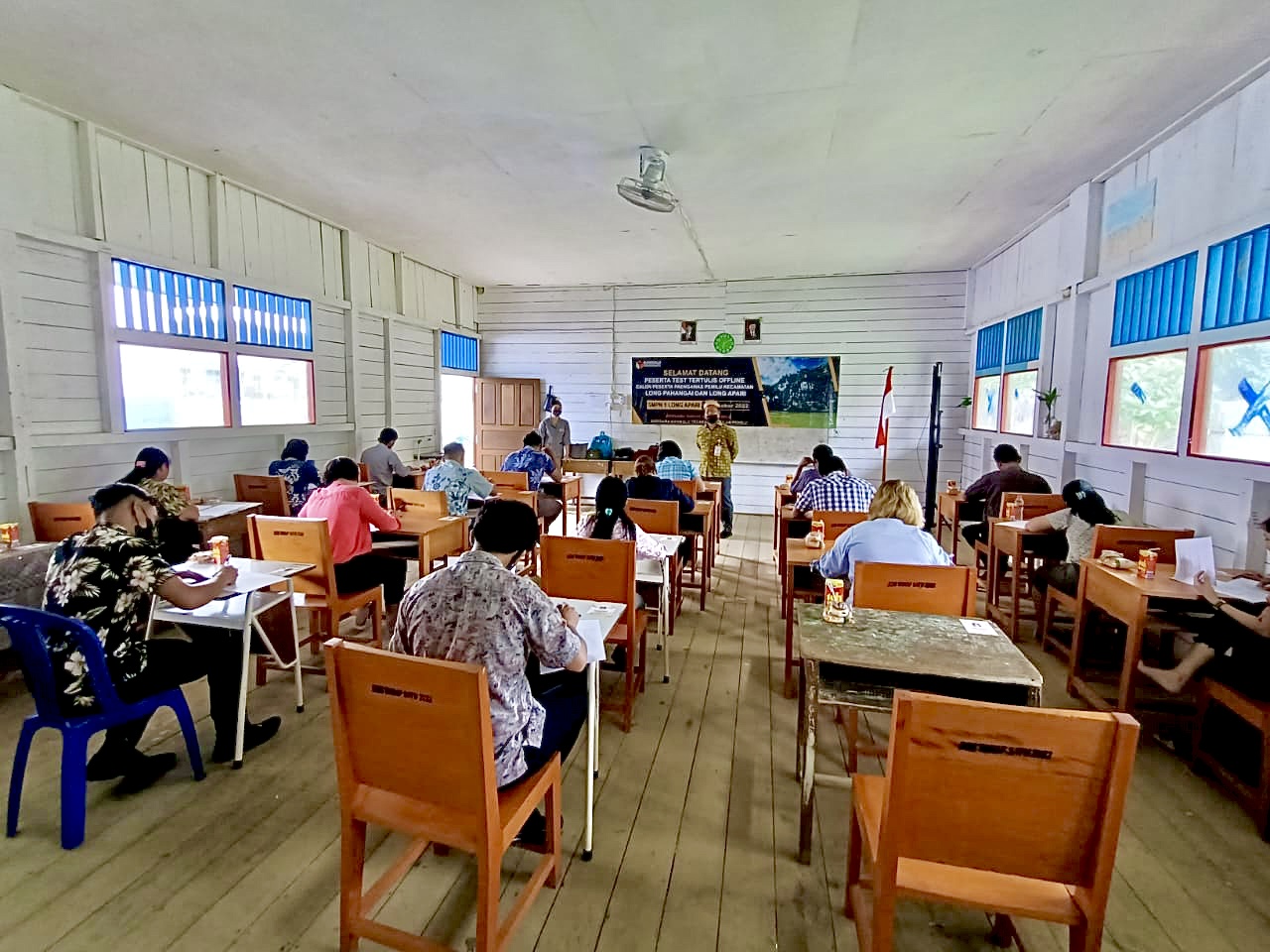 Bawaslu Kaltim melakukan monitoring  Tes Tertulis Panwascam Bawaslu Kabupaten Mahakam Ulu 