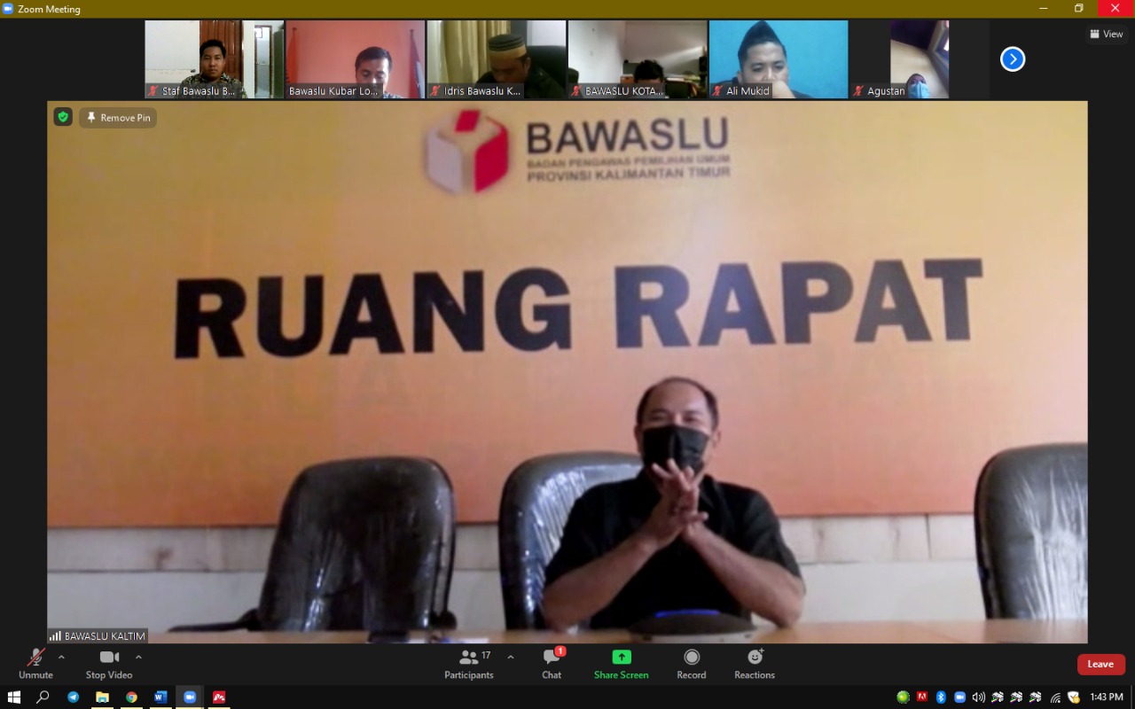 Bawaslu Kaltim berupaya Meningkatkan Kapasitas Pemberian dan Pendampingan Bantuan Hukum 