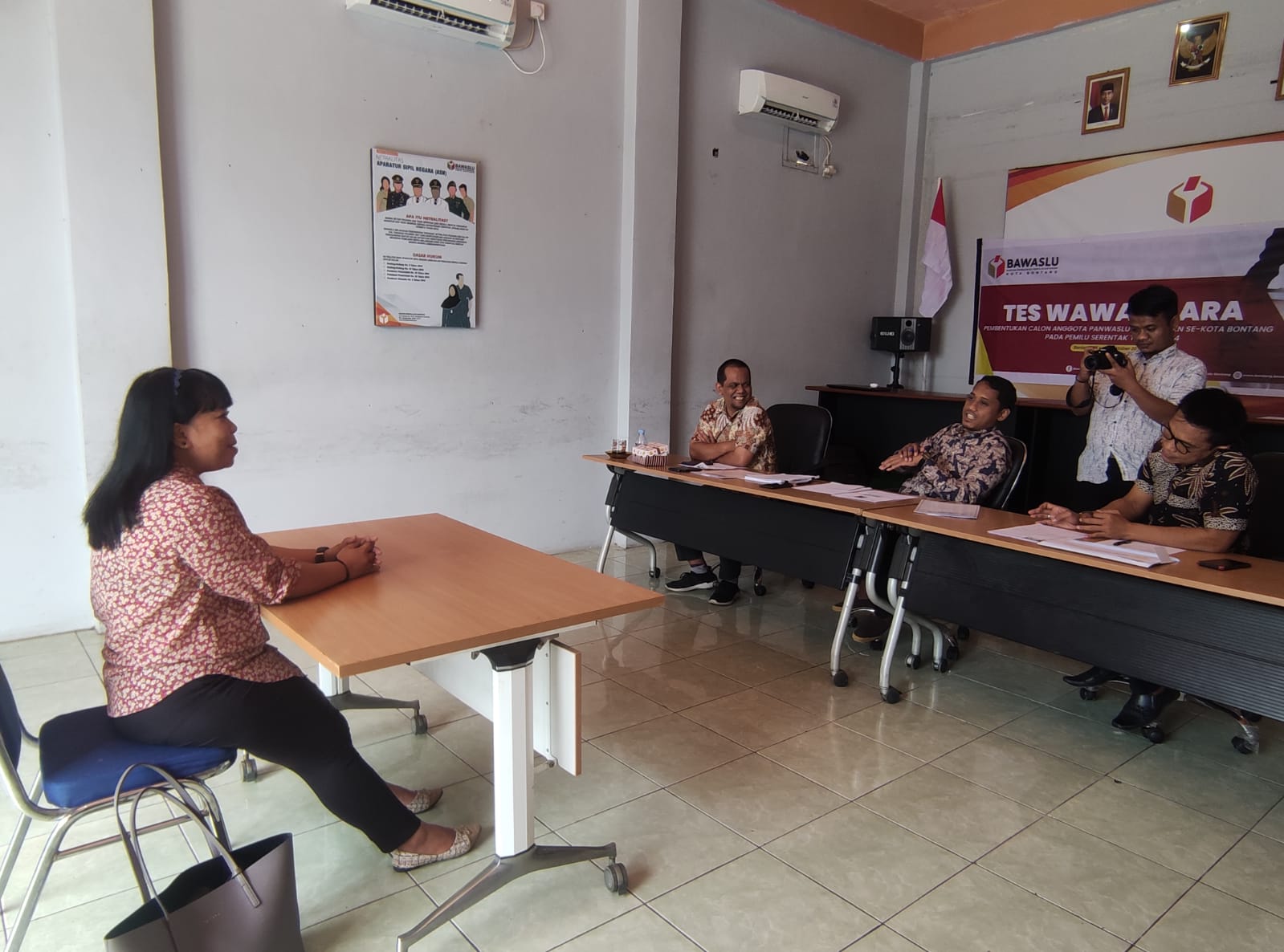 Bawaslu Kaltim Melakukan Monitoring Tes Wawancara Rekrutmen Panwaslu Kecamatan se- Provinsi Kaltim