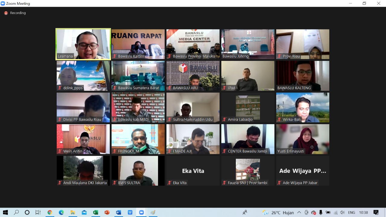 Bawaslu Kaltim Paparkan Data Tindak Lanjut Penanganan Pelanggaran