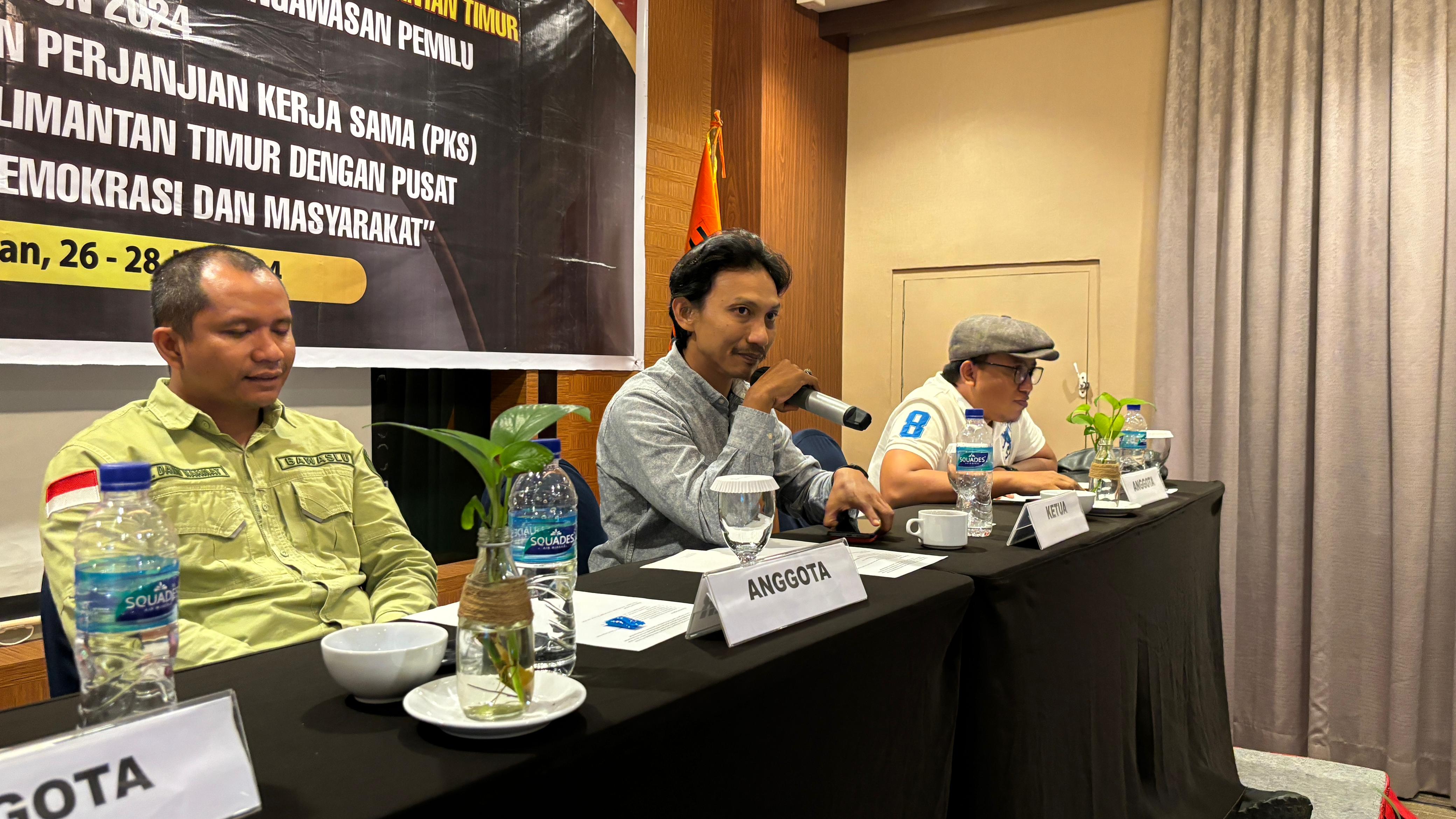 Gelar FGD, Hari Dermanto Sampaikan Peran Integrasi Data Bawaslu Se - Kaltim 