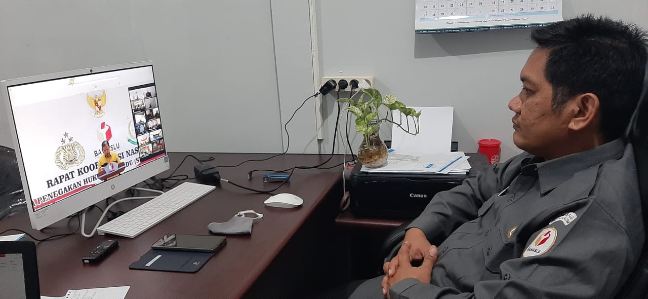 Hadapi Pilkada di Tengah Wabah Non Alam Covid- 19, Abhan Minta Sentra Gakkumdu di Daerah Lebih Bekerjasama dan Tingkatkan Keeratan.