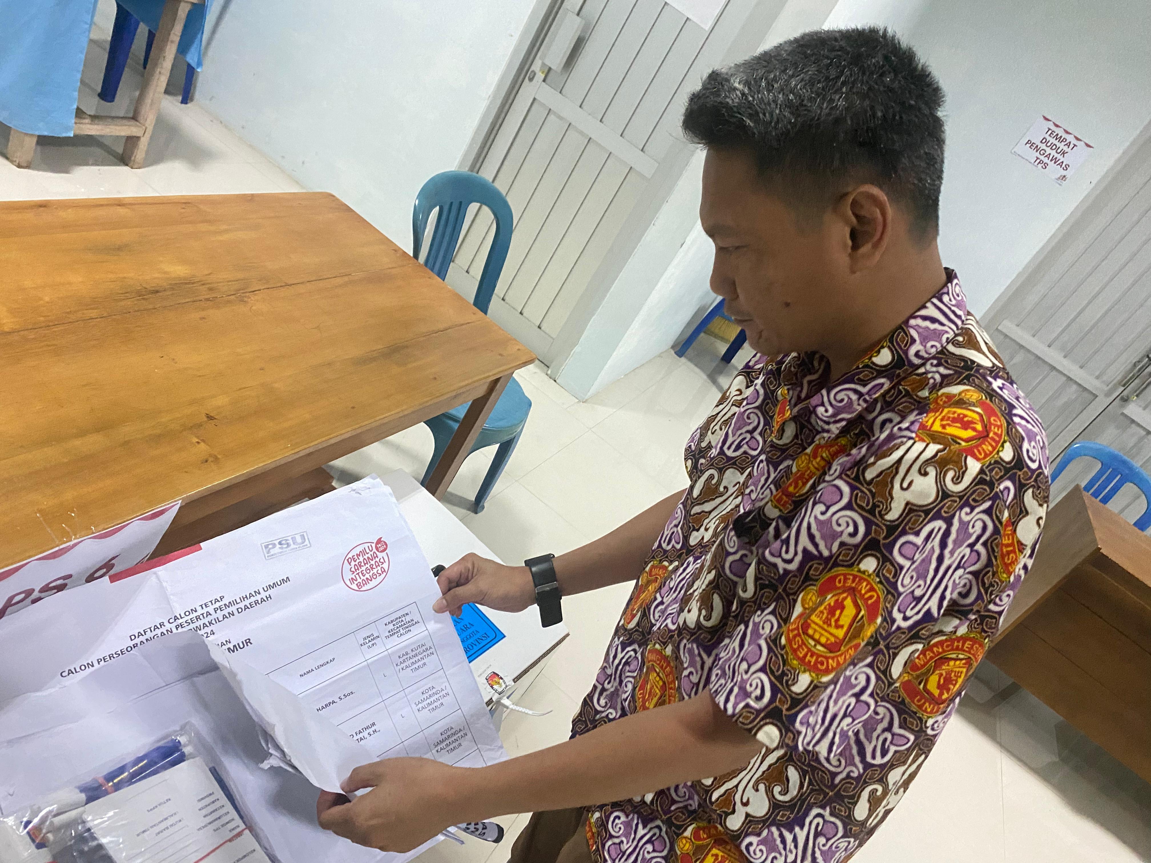 Beberapa TPS di Kubar Lakukan PSU, Bawaslu Kaltim Awasi Langsung 