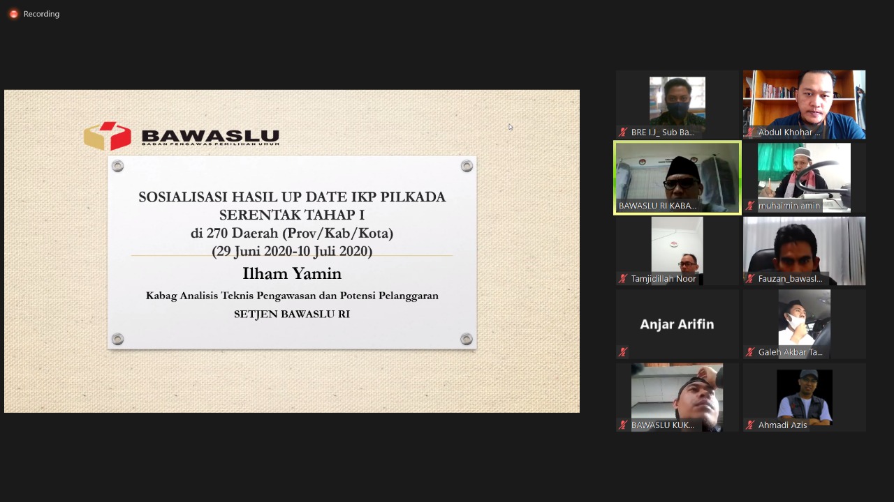 Sosialisasi Indeks Kerawanan Pemilu, Galeh Akbar: Jadi Strategi Cegah Pelanggaran Pilkada