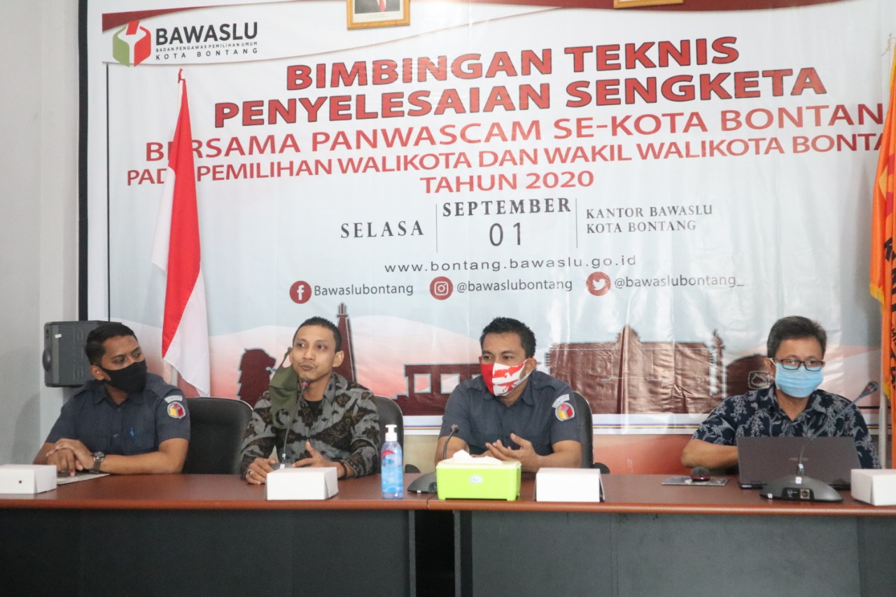 Persiapan Penyelesaian Sengketa Antarpeserta , Bawaslu Laksanakan Bimtek Bagi Panwas Kecamatan