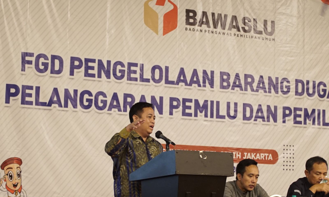 Bawaslu Gelar FGD Pengelolaan Barang Dugaan Pelanggaran Pemilu dan Pemilihan