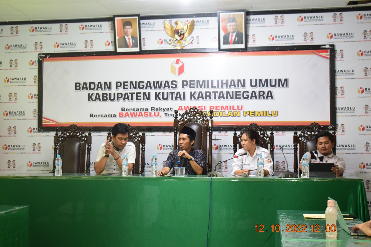 Tahapan Beririsan, Galeh Akbar Tanjung Arahkan Bawaslu Kukar Untuk Tetap Fokus Terhadap Potensi Pelanggaran