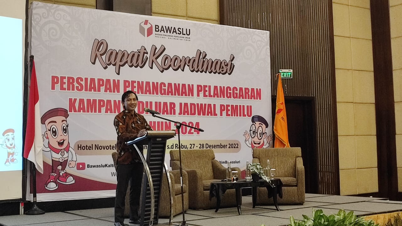 Menyoal Penegakan Keadilan Pemilu, Ketua Bawaslu Kaltim Sampaikan Keputusan Mesti Sejalan dengan Kehendak Publik dan Kehendak Hukum