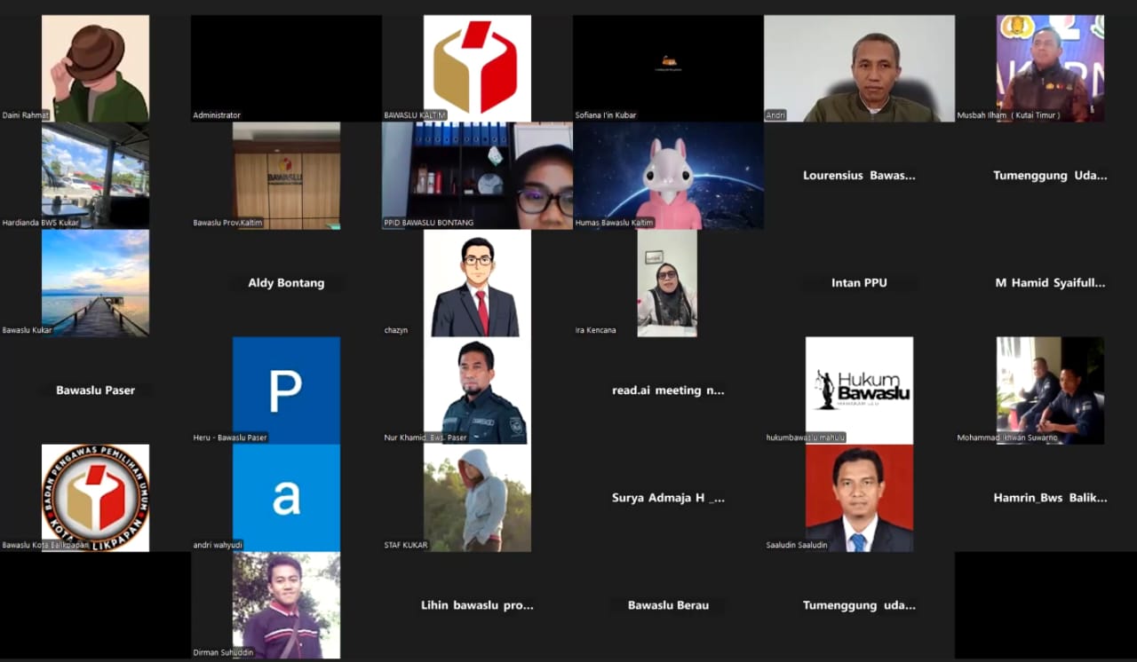 Rapat Konsolidasi Pengelolaan Data dan Informasi Bawaslu Kabupaten/Kota Tahun 2026