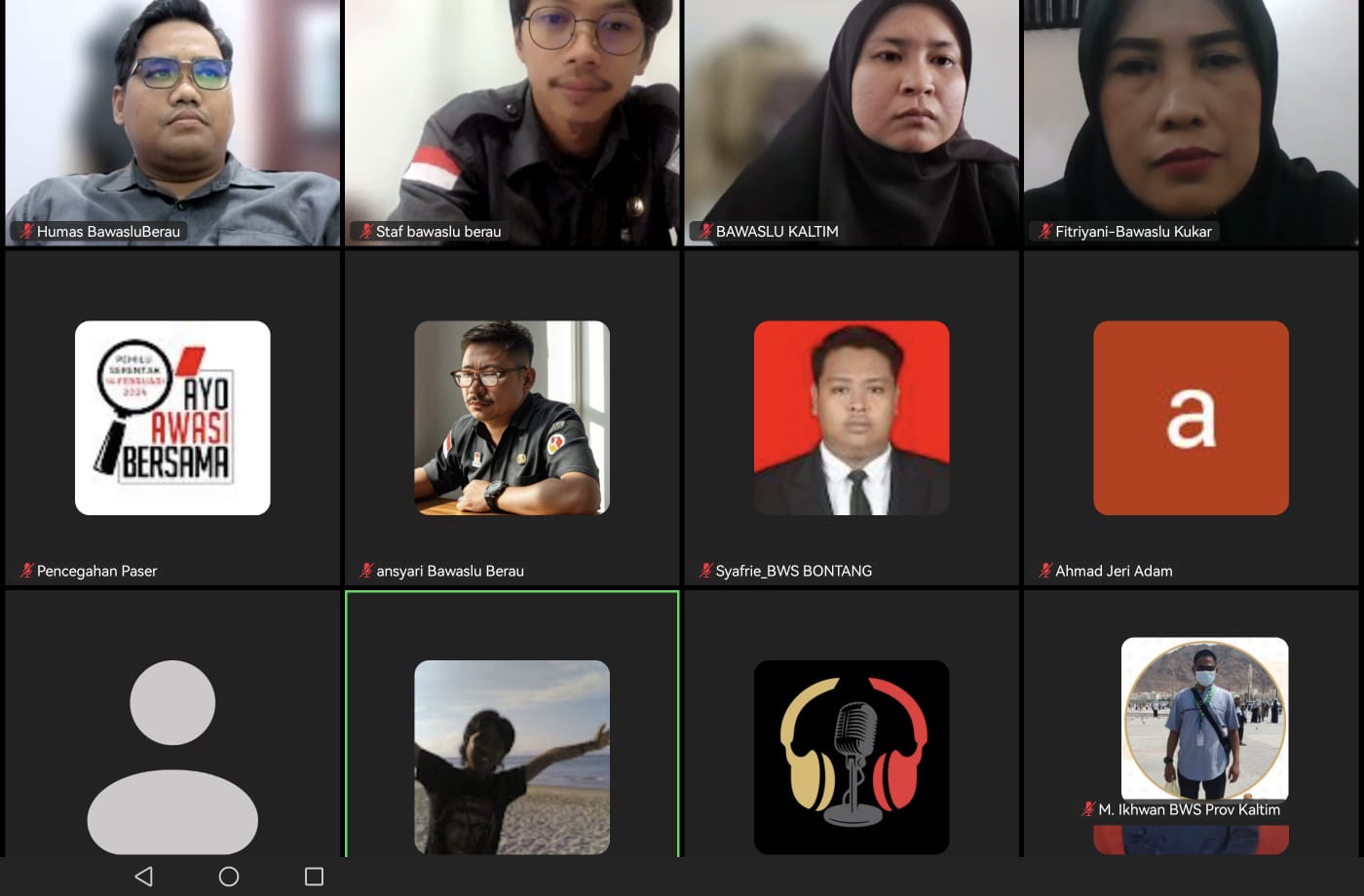 Humas Bawaslu se-Kalimantan Timur