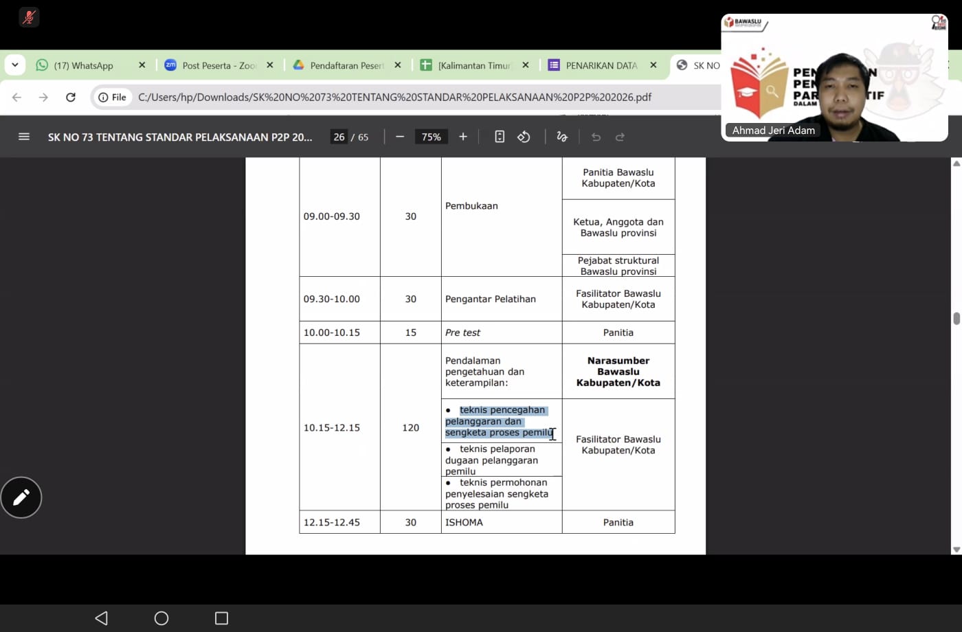 Paparan Teknis Program P2P
