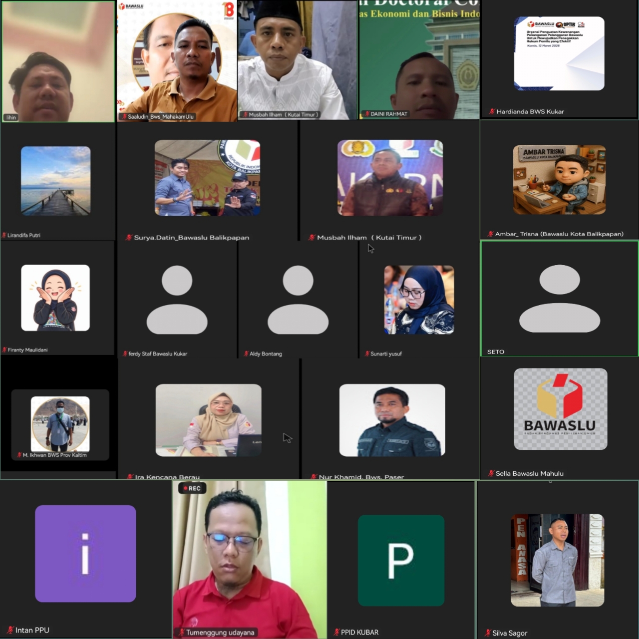 Monitoring dan Evaluasi (Monev) Layanan Informasi Publik Bawaslu Kabupaten/Kota se-Kalimantan Timur
