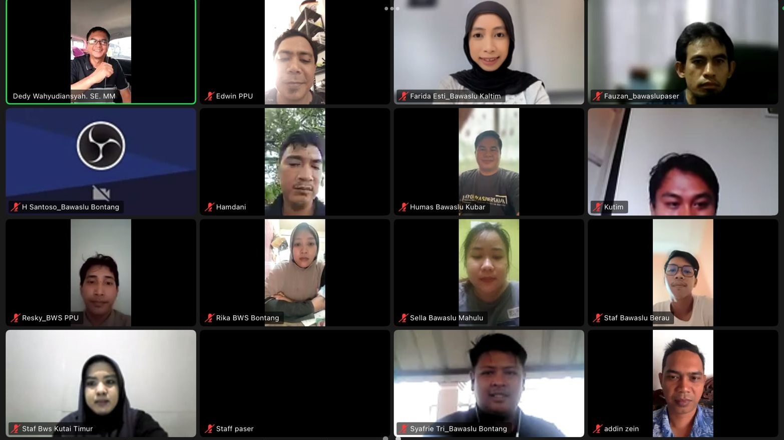 Peserta Zoom Meeting