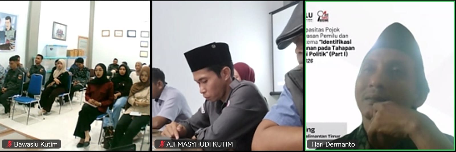 Sambutan dari Hari Dermanto secara daring
