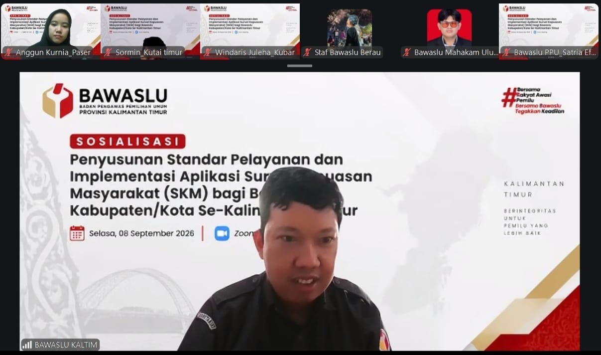 Staf SDM Bawaslu kaltim