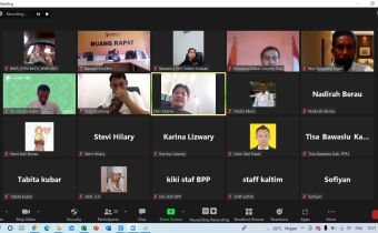 Bawaslu Kaltim Gelar Rapat Koordinasi Penyampaian Data Tindak Lanjut Penanganan Pelanggaran Pilkada 2020