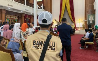 Capres Nomor Urut  1 Lakukan Kunjungan Ke Kaltim, Bawaslu Kaltim Pengawasan Melekat beserta Jajaran Pengawas 