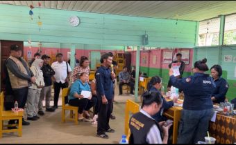 Bawaslu Kawal Proses Pemungutan dan Penghitungan Suara di TPS Mahakam Ulu 
