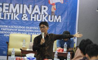 Dalam Seminar Politik dan Hukum, Galeh Paparkan Peran Mahasiswa Dalam Mengawal Demokrasi 