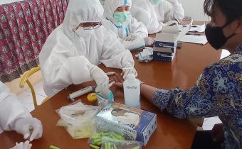 Mendekati Tahapan Pungut Hitung Pada Pilkada 2020, Sebanyak  7.978 PTPS di Kaltim Lakukan Rapid Test Masal