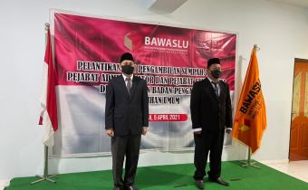 Sekjen Bawaslu Lantik Pejabat Administrator dan Pejabat Fungsional Bawaslu Se-Indonesia 